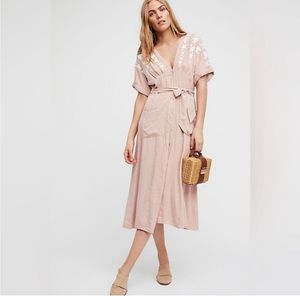 Free People - Love to Love you embroidered Midi dress